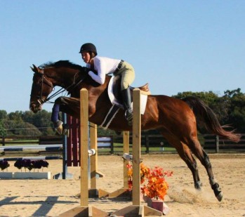 Tyler and Tyler with her horse